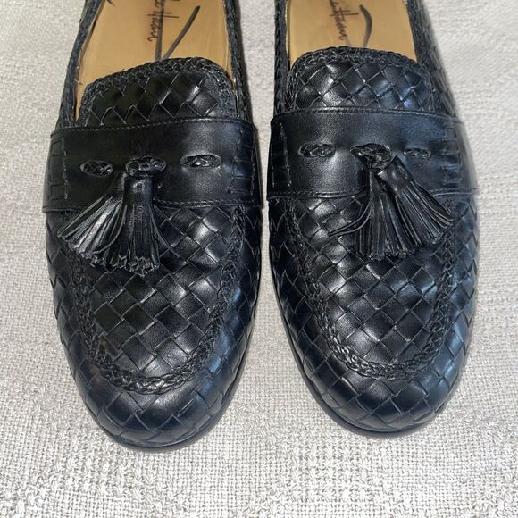 Cole Haan Men’s Dress Loafers Size 11 M Black Leather Weave Business Formal City main image 5
